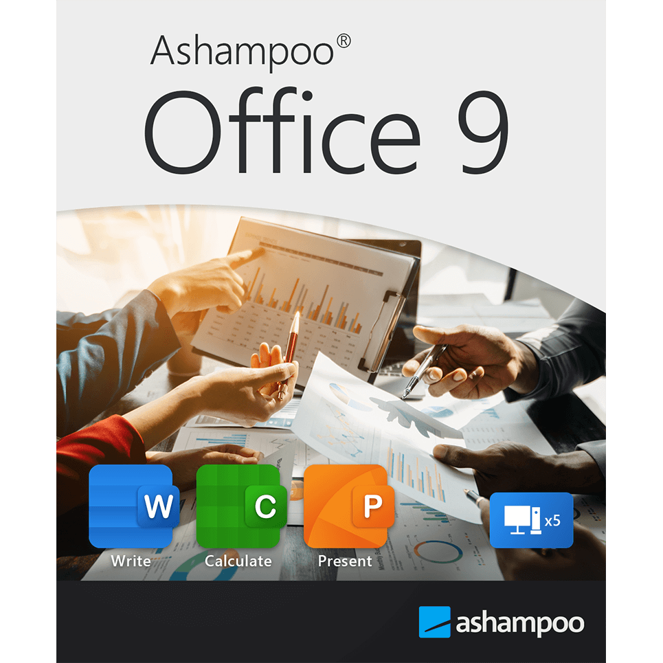 Ashampoo Office 9 : créez documents, feuilles de calcul et présentations avec compatibilité totale Microsoft Office. Alternative complète et sans abonnement pour Windows 10/11.