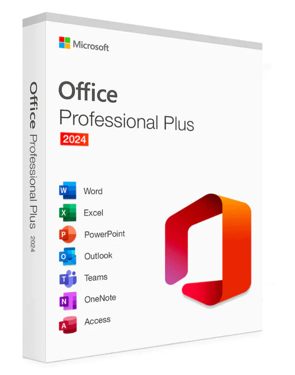 Clé Microsoft Office 2024 Professionnel Plus – Licence officielle à vie – Word, Excel, PowerPoint, Outlook, Access et Publisher – Activation instantanée – Compatible Windows