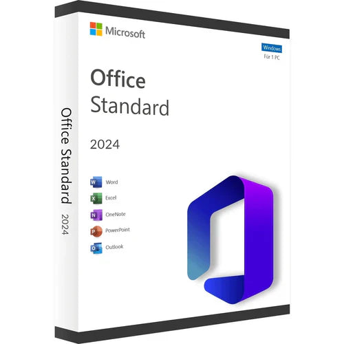 Clé Microsoft Office 2024 Standard – Licence officielle à vie – Word, Excel, PowerPoint, Outlook inclus – Activation immédiate – Compatible Windows