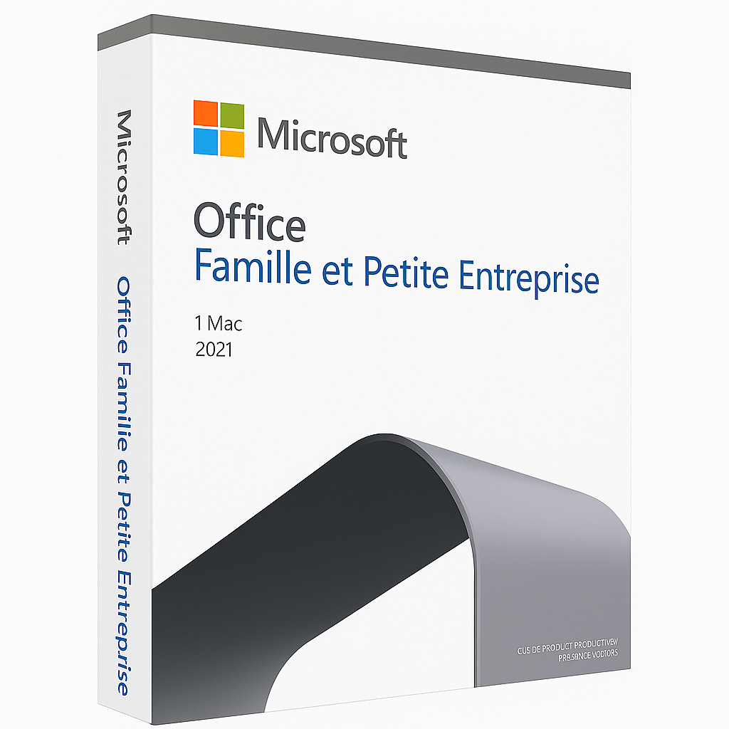 Clé Microsoft Office 2021 Famille et Petite Entreprise – Version Mac – Licence officielle à vie – Word, Excel, PowerPoint, Outlook inclus – Idéal pour usage professionnel – Activation rapide