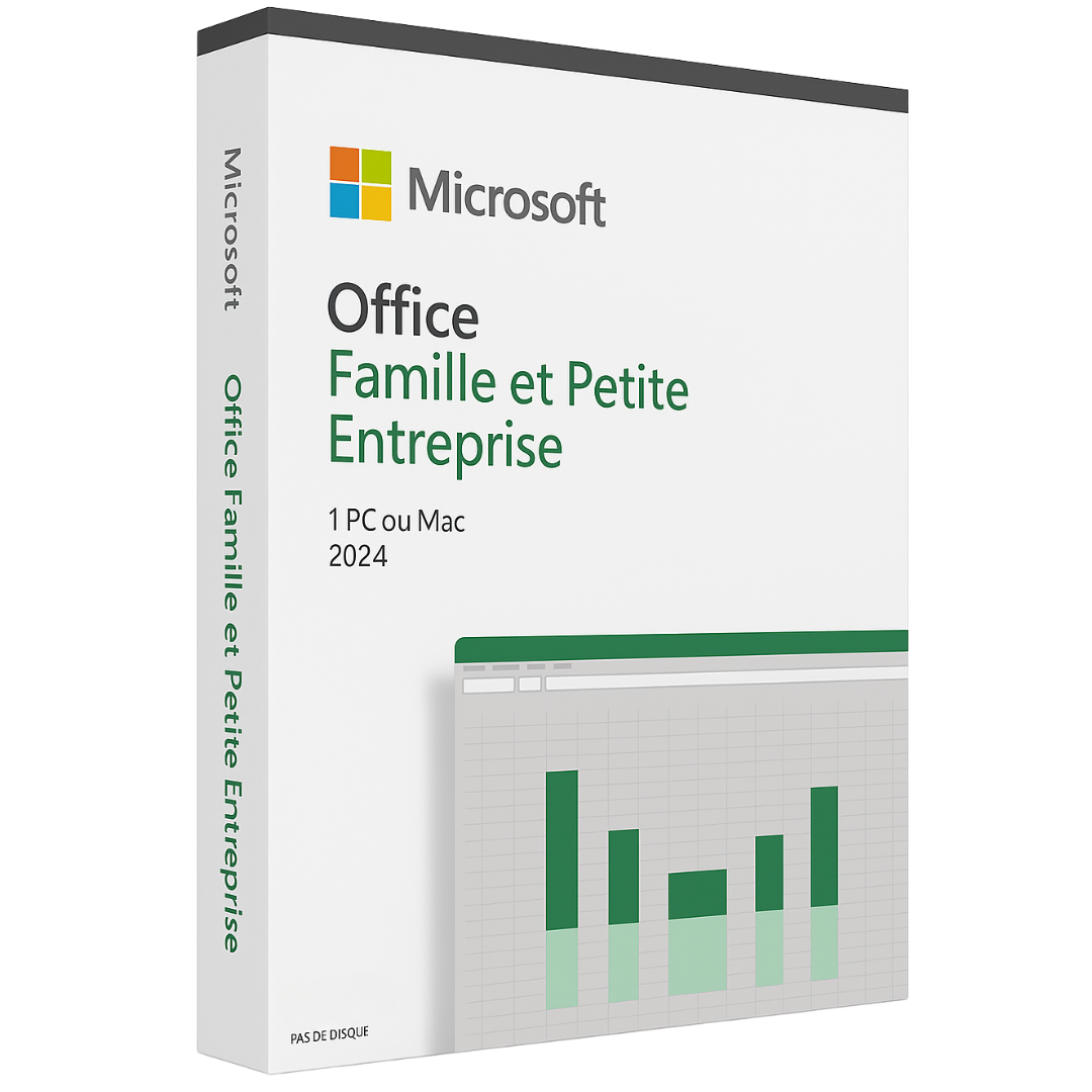 Microsoft Office 2024 Famille et Petite Entreprise – 1 PC ou Mac – Licence perpétuelle