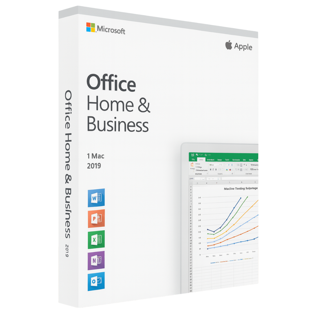 Clé Microsoft Office 2019 Famille et Petite Entreprise – Version Mac – Licence officielle à vie – Word, Excel, PowerPoint, Outlook – Idéal pour professionnels – Activation rapide