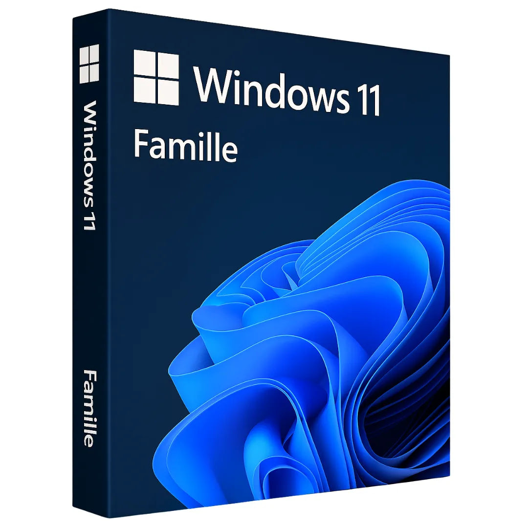 Windows 11 Famille 64 bits – Licence officielle Microsoft, clé numérique pour PC, activation instantanée